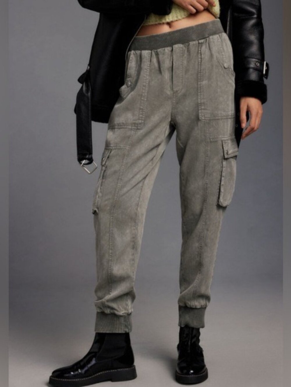 Anthropologie "olive" Joggers XS (grey) - Picture 5 of 10